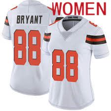 Women Cleveland Browns 88 Harrison Bryant Nike White Game NFL Jersey